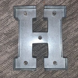 Metal “H” Decorative Letter